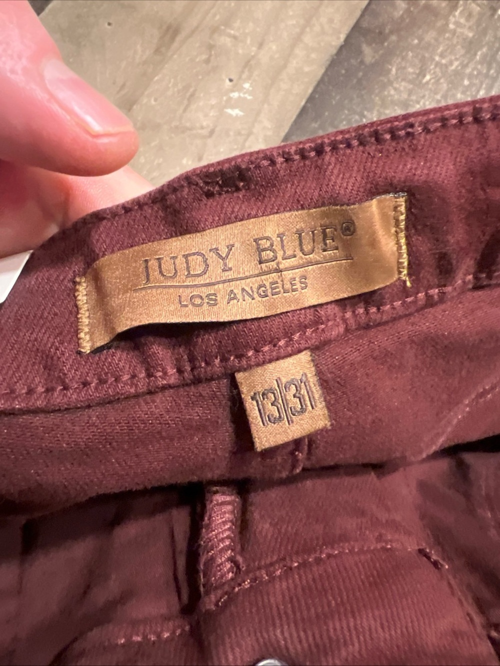 Judy Blue Wide-Leg Jeans in Brick Red - Picture 7 of 8